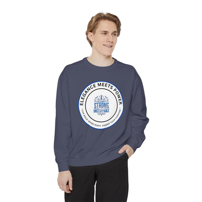 Elegance Meets Power Sweatshirt — "Strong & Gracious" Graphic Crewneck