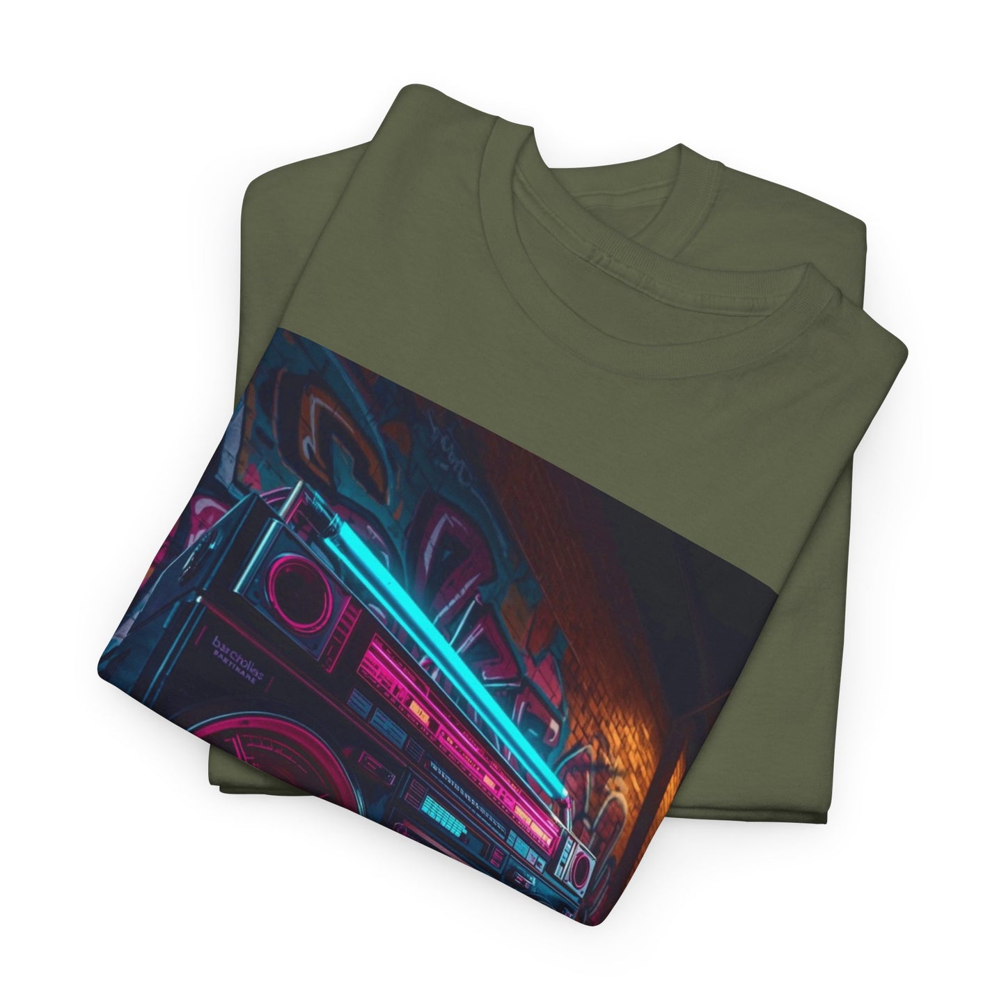 Vintage Neon Car Tee — "Live Loud. Live Free" Retro Streetwear Shirt