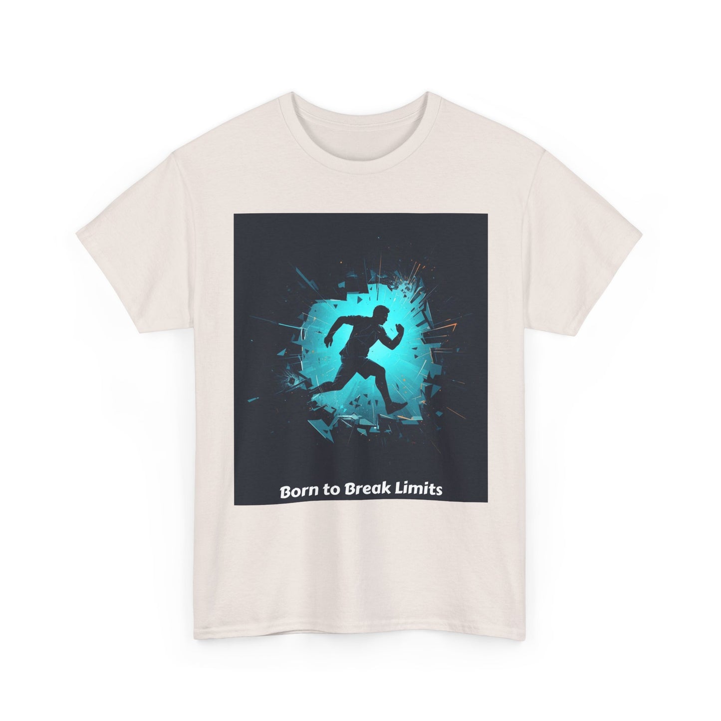 Running T-Shirt — 'Born to Break Limits' Motivational Athletic Tee