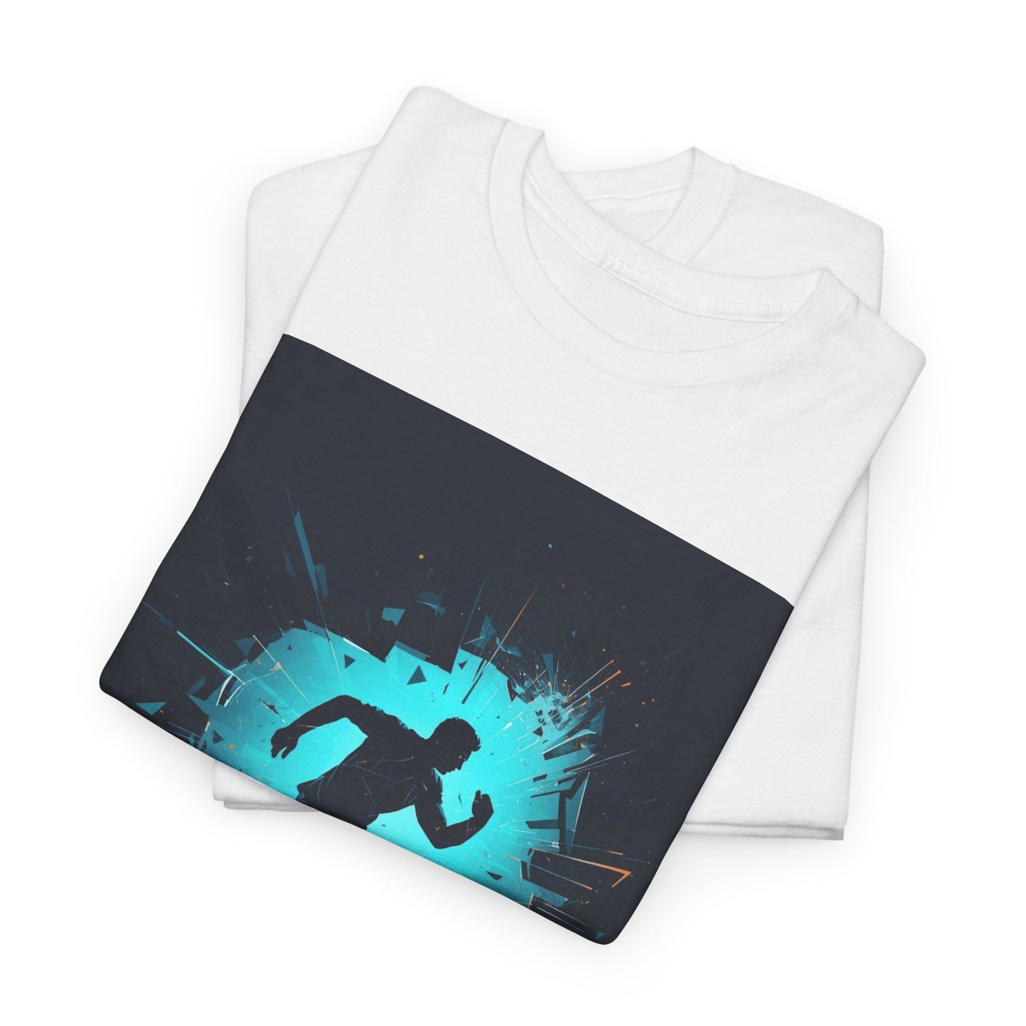 Running T-Shirt — 'Born to Break Limits' Motivational Athletic Tee