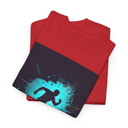 Running T-Shirt — 'Born to Break Limits' Motivational Athletic Tee