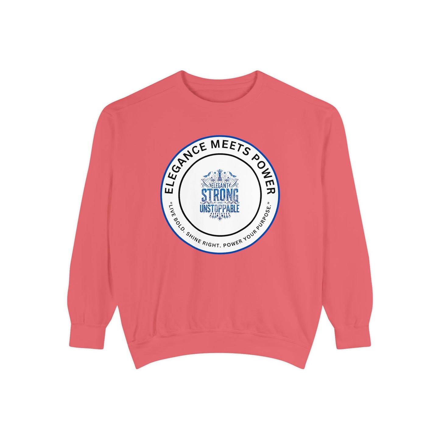 Elegance Meets Power Sweatshirt — "Strong & Gracious" Graphic Crewneck