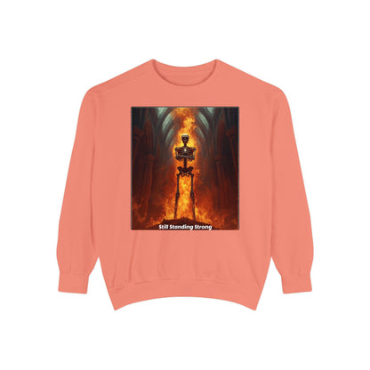 Flaming Sword Cathedral Sweatshirt — Still Standing Strong