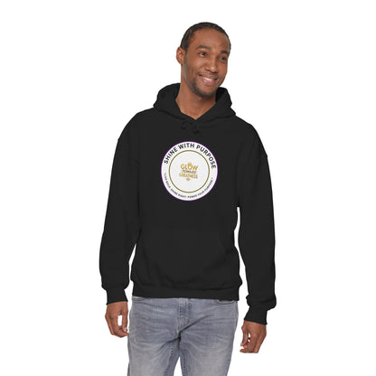 Shine With Purpose Hoodie – "Glow Towards Greatness" Inspirational Pullover