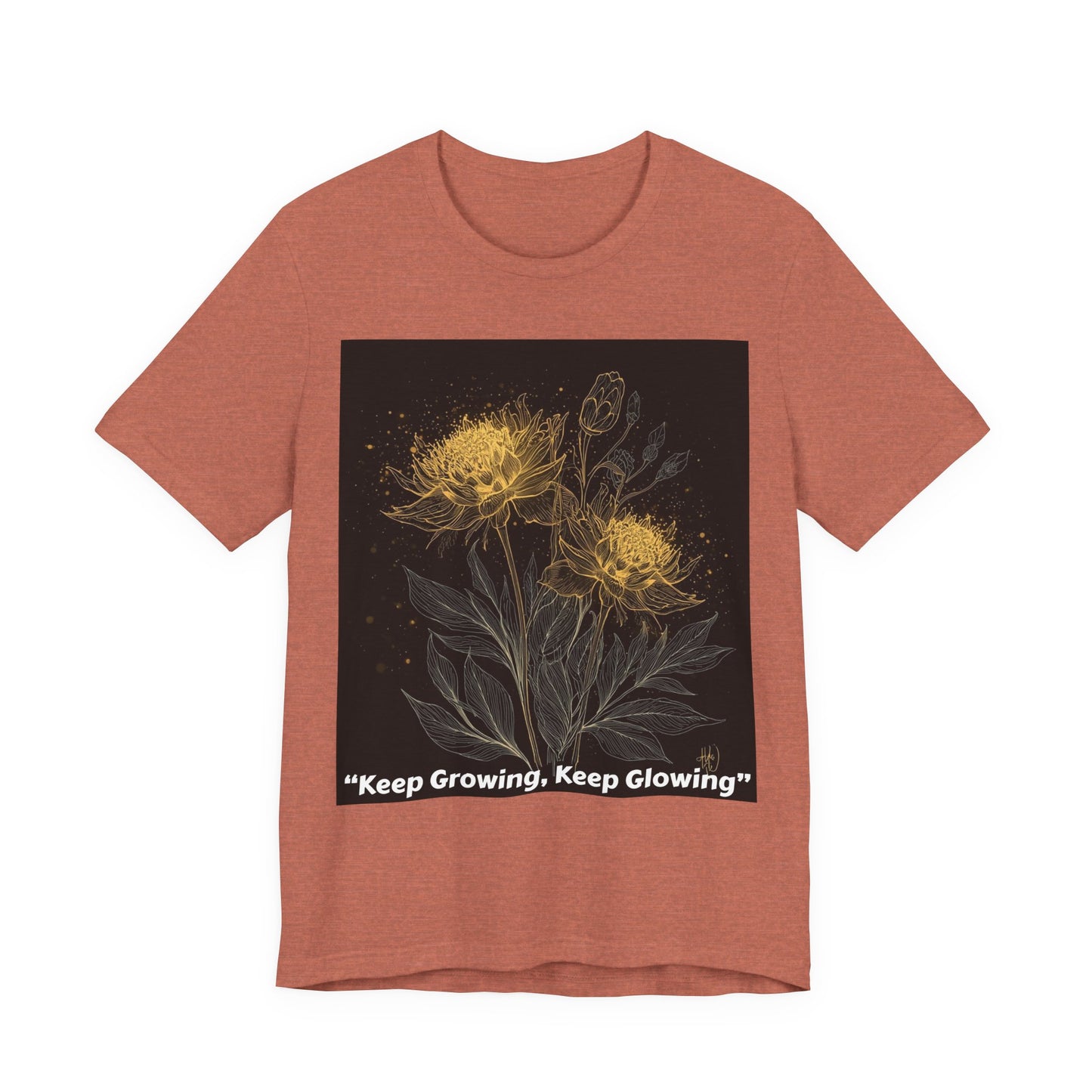 Keep Growing, Keep Glowing Floral Tee