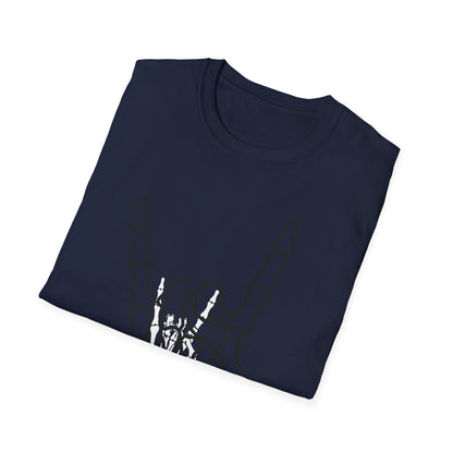 Skeleton Hand Rock Sign T-Shirt