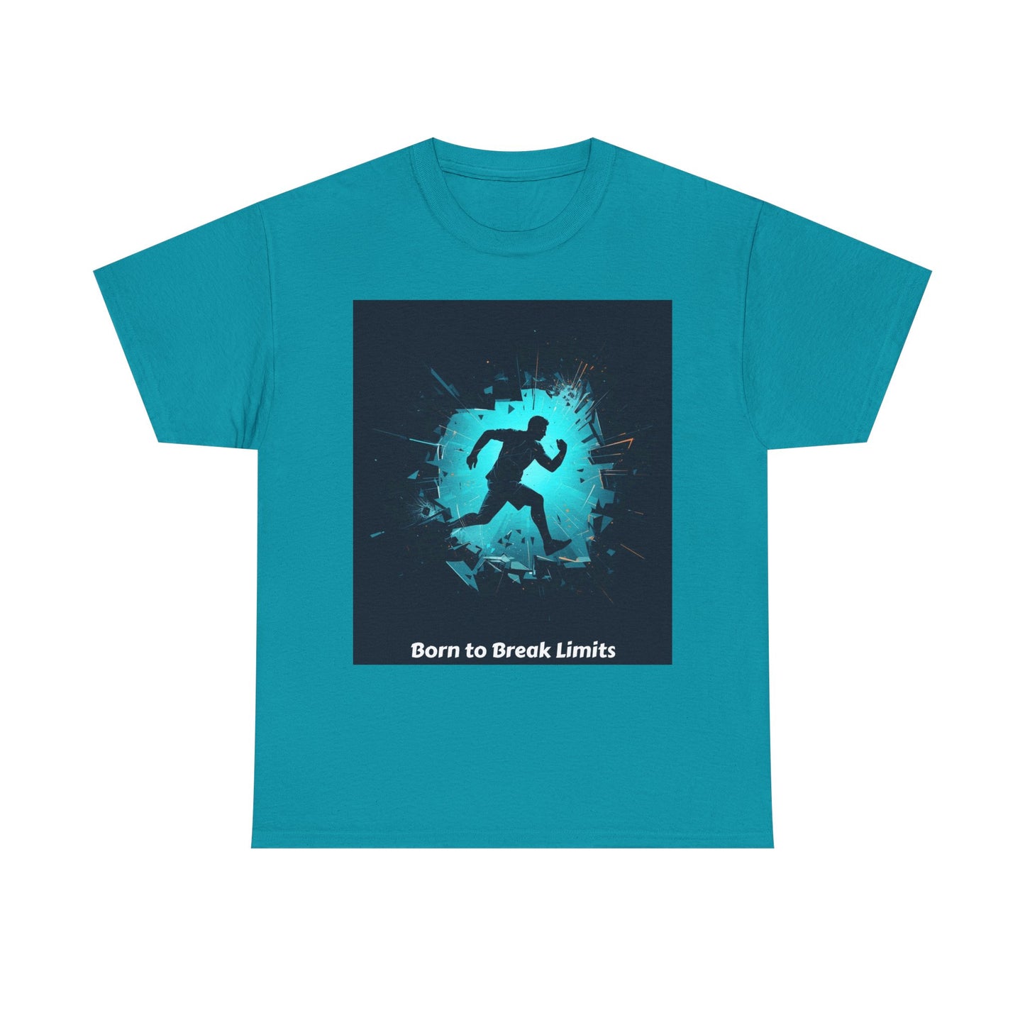 Running T-Shirt — 'Born to Break Limits' Motivational Athletic Tee