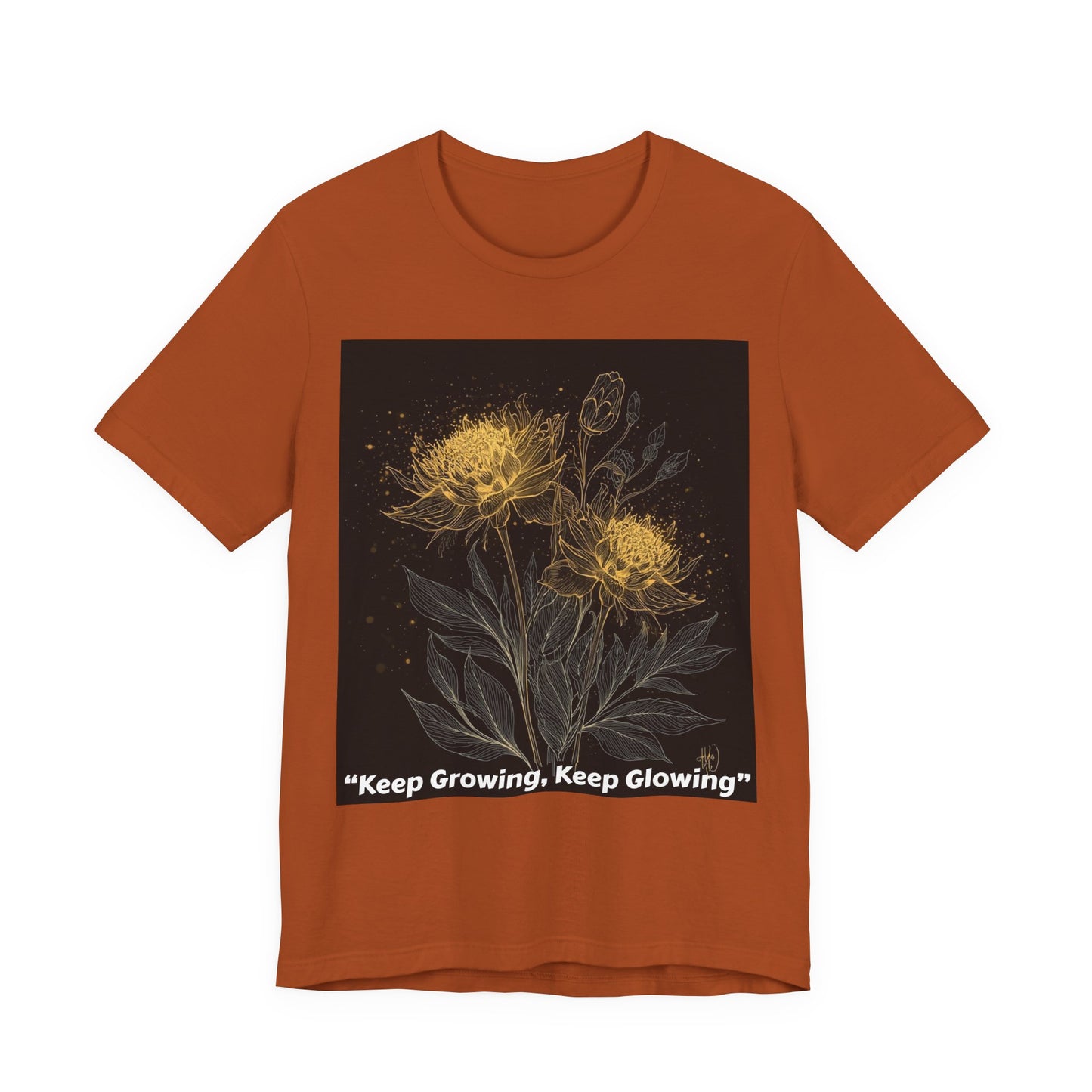 Keep Growing, Keep Glowing Floral Tee