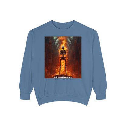 Flaming Sword Cathedral Sweatshirt — Still Standing Strong