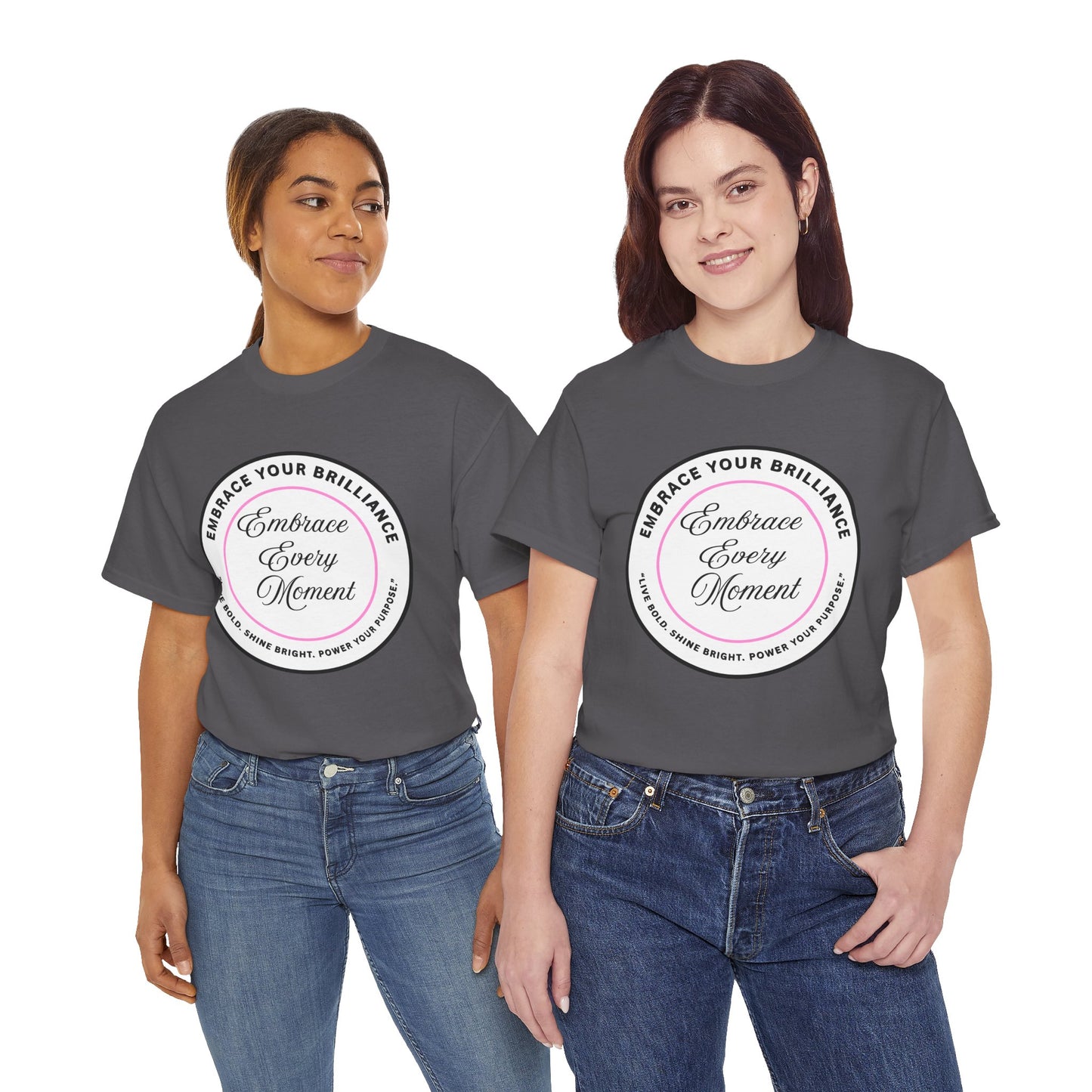 Embrace Your Brilliance Men's Tee — "Embrace Every Moment" Inspirational Graphic Shirt