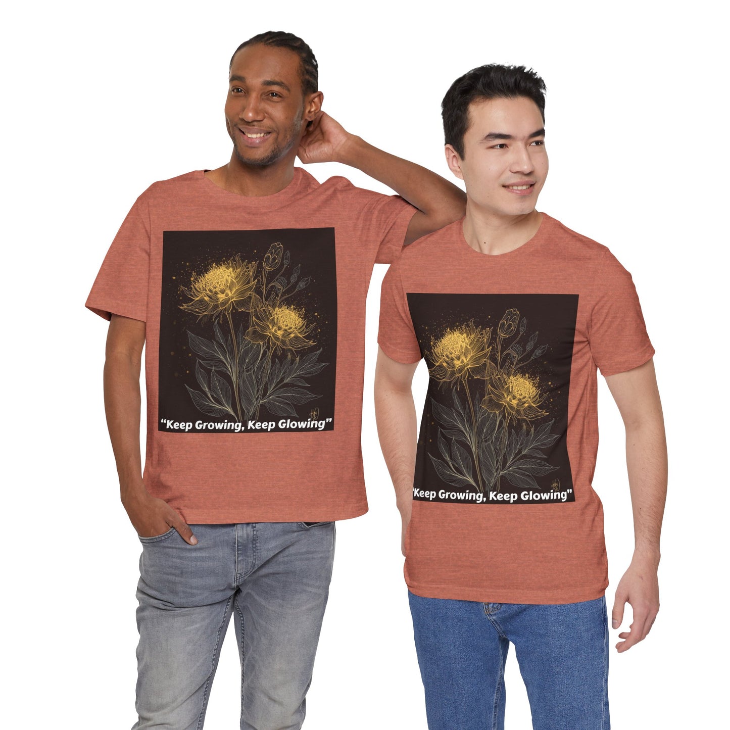 Keep Growing, Keep Glowing Floral Tee