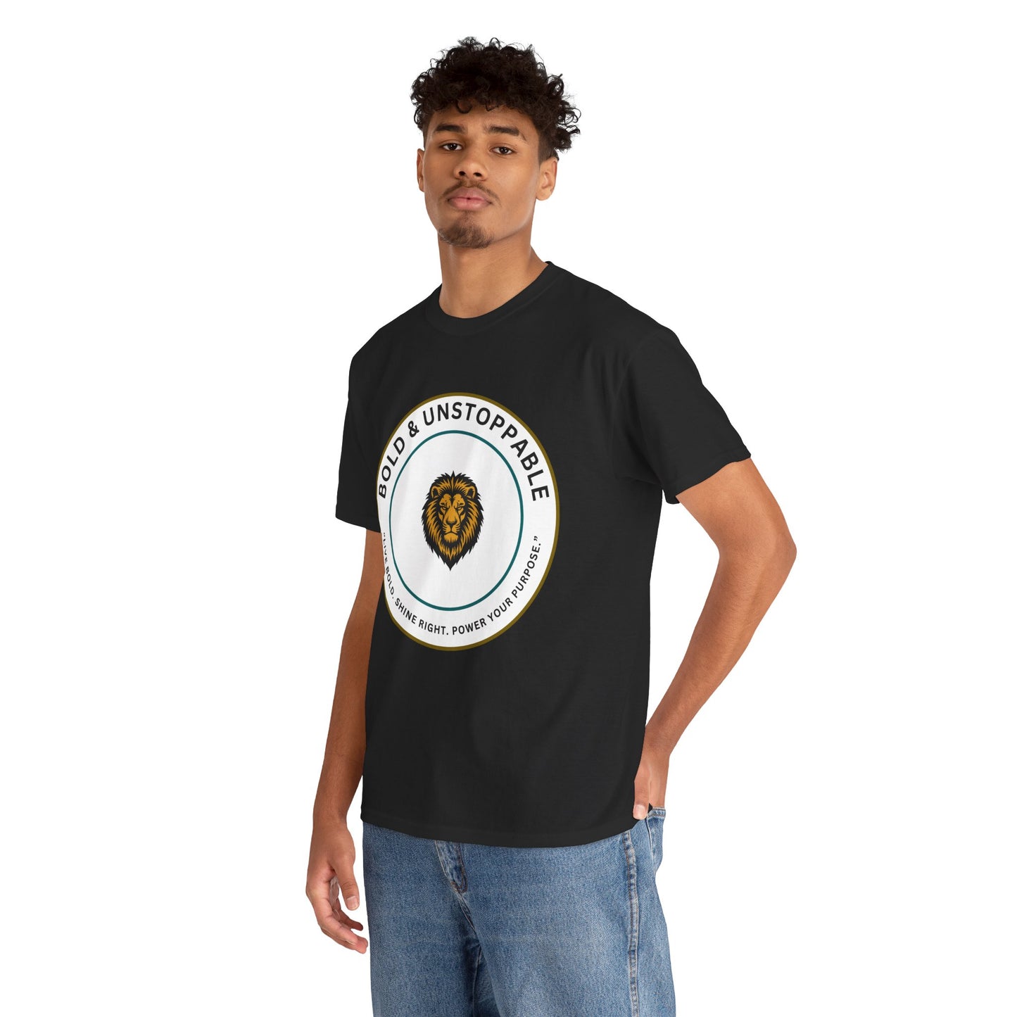 Bold & Unstoppable Lion T-Shirt — Inspirational Motivational Tee