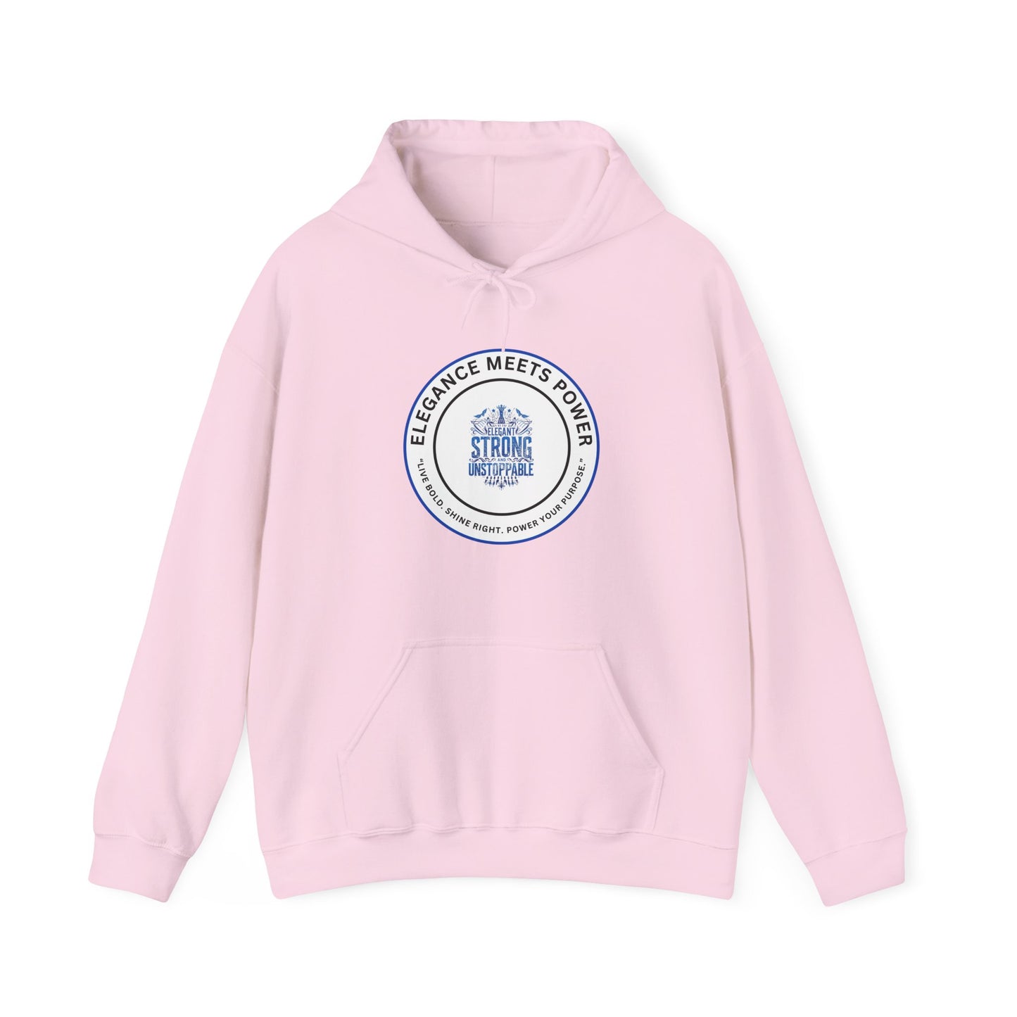 Hoodie — "Elegance Meets Power" Strong and Stylish Badge Pullover