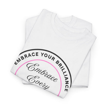 Embrace Your Brilliance Men's Tee — "Embrace Every Moment" Inspirational Graphic Shirt