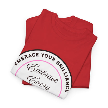 Embrace Your Brilliance Men's Tee — "Embrace Every Moment" Inspirational Graphic Shirt