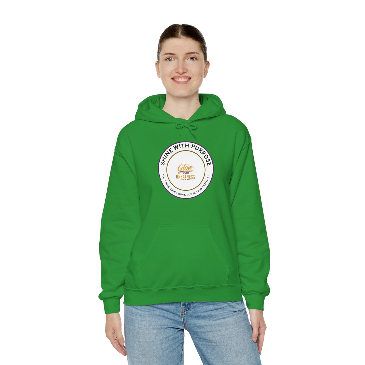 Shine With Purpose Hoodie – 'Shine Brightness' Inspirational Pullover