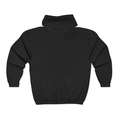 Strong Seal Zip Hoodie — "Elegance Meets Power" Emblem Full-Zip Sweatshirt