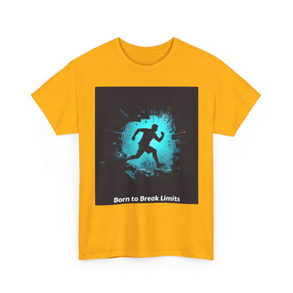 Running T-Shirt — 'Born to Break Limits' Motivational Athletic Tee