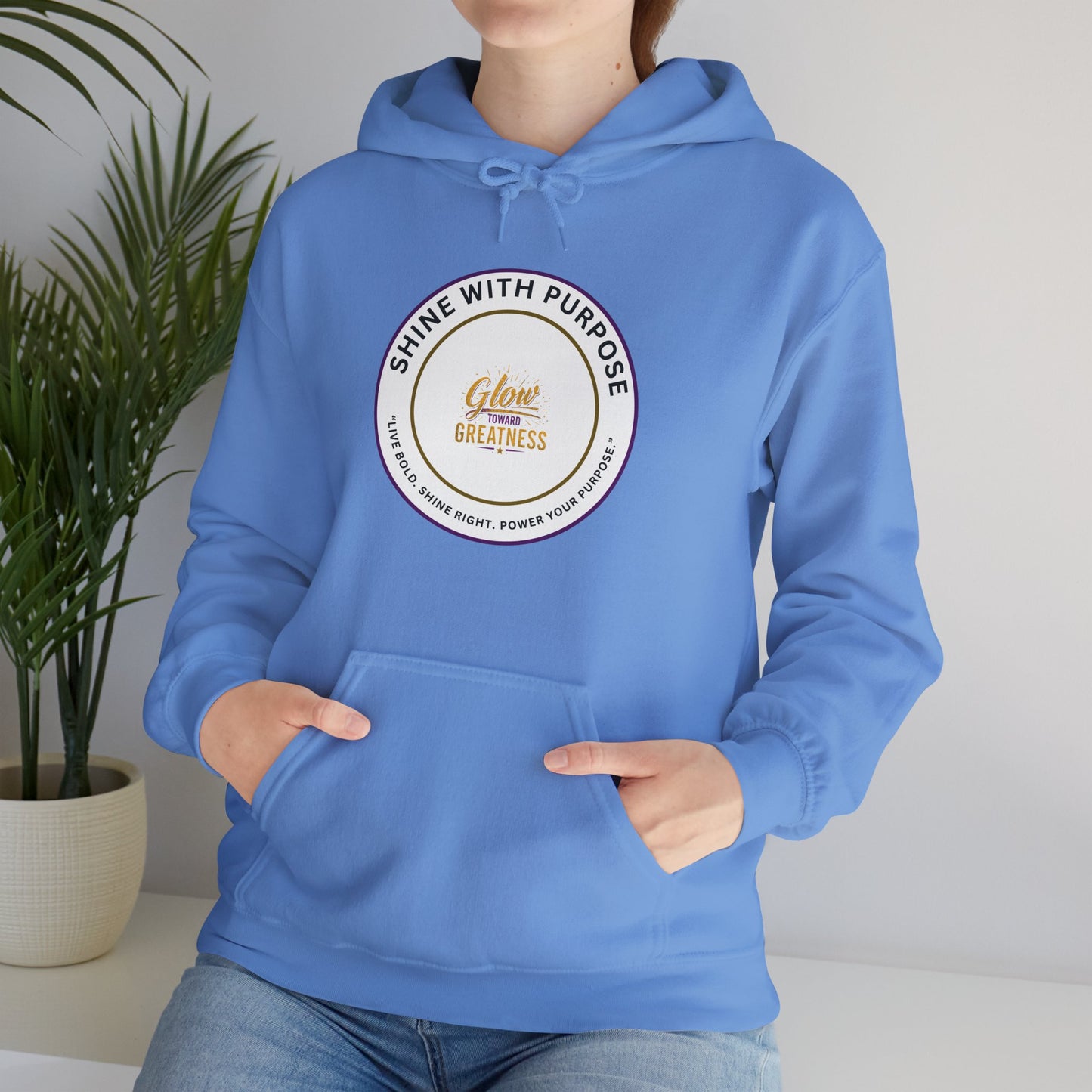 Shine With Purpose Hoodie – 'Shine Brightness' Inspirational Pullover
