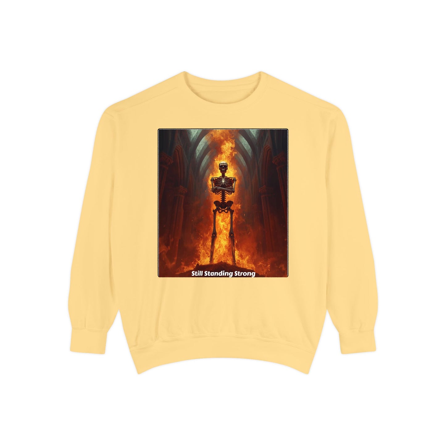 Flaming Sword Cathedral Sweatshirt — Still Standing Strong