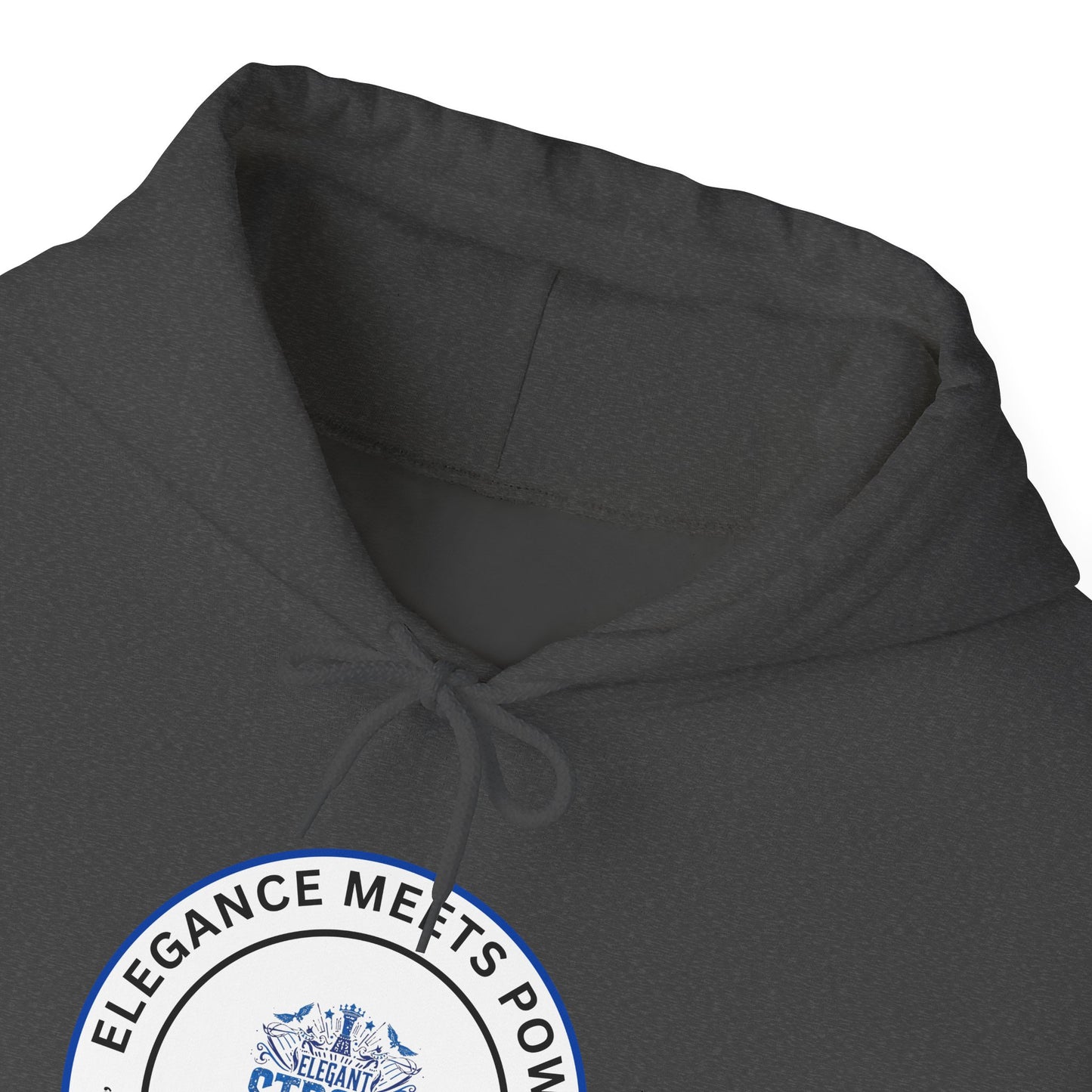 Hoodie — "Elegance Meets Power" Strong and Stylish Badge Pullover