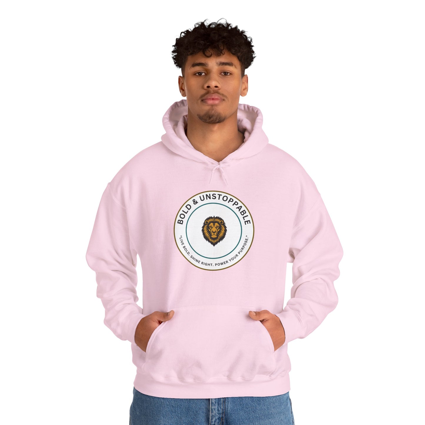 Bold & Unstoppable Lion Hoodie — Inspirational Graphic Pullover