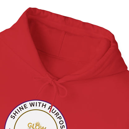 Shine With Purpose Hoodie – "Glow Towards Greatness" Inspirational Pullover