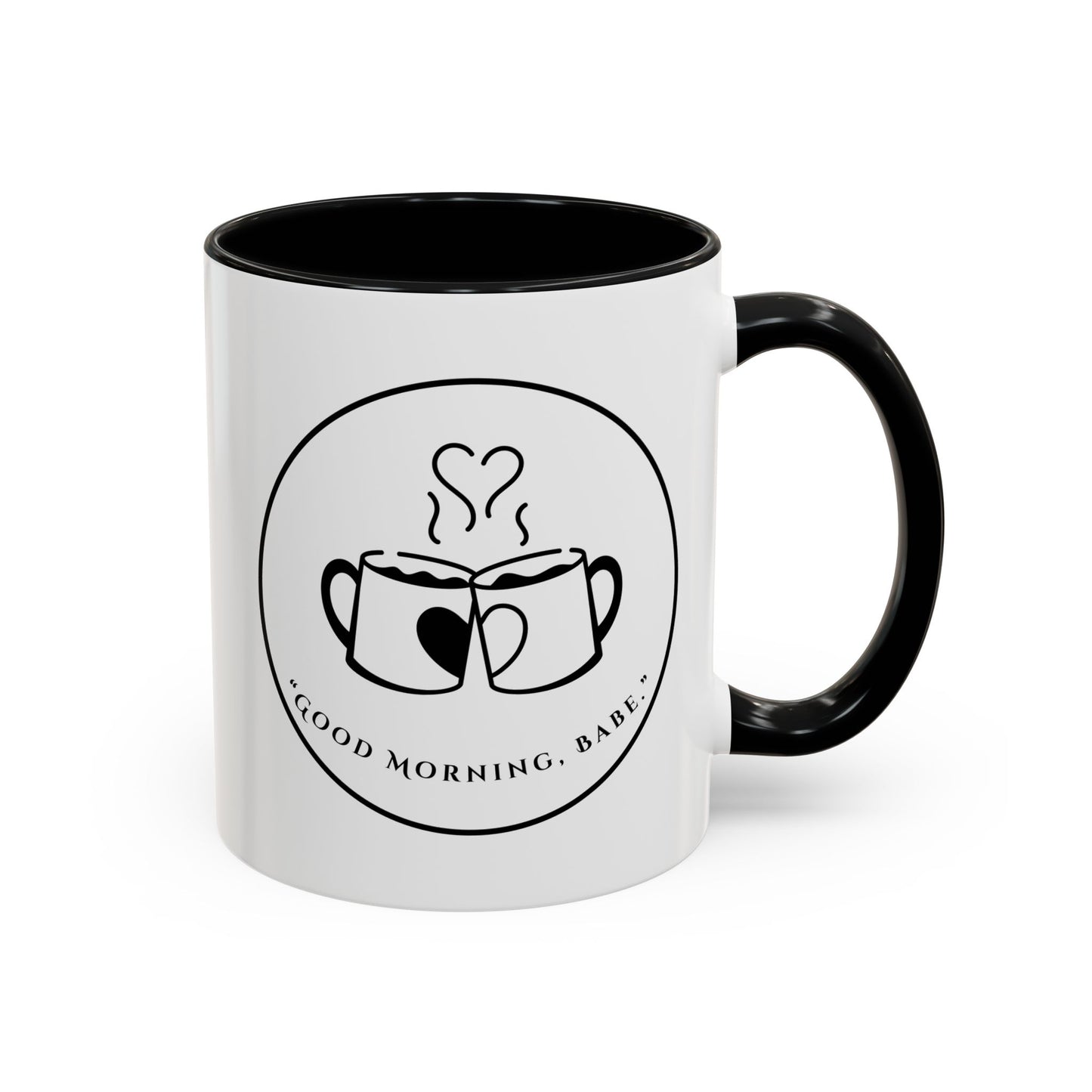 Coffee Mug — "Good Morning, Babe" Accent Ceramic Mug (11/15oz)