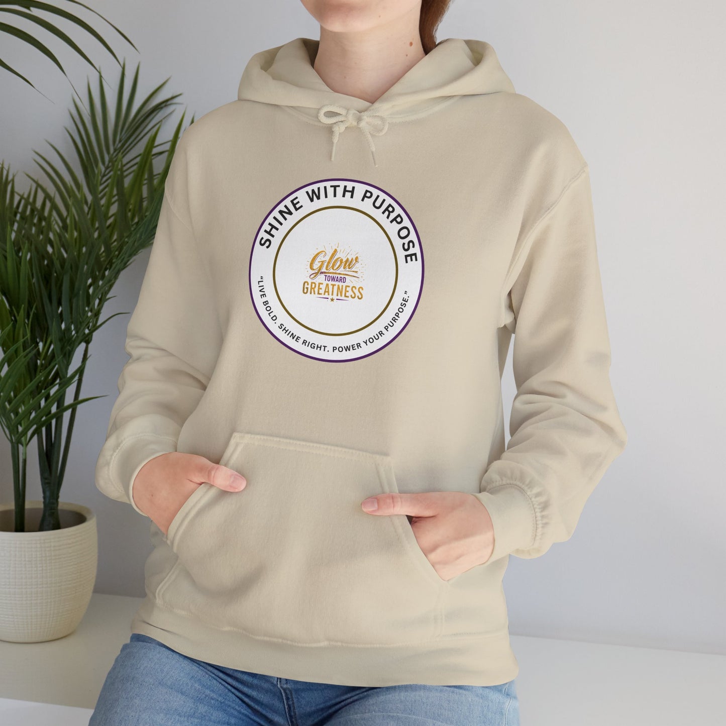 Shine With Purpose Hoodie – 'Shine Brightness' Inspirational Pullover