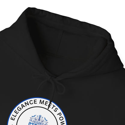 Hoodie — "Elegance Meets Power" Strong and Stylish Badge Pullover