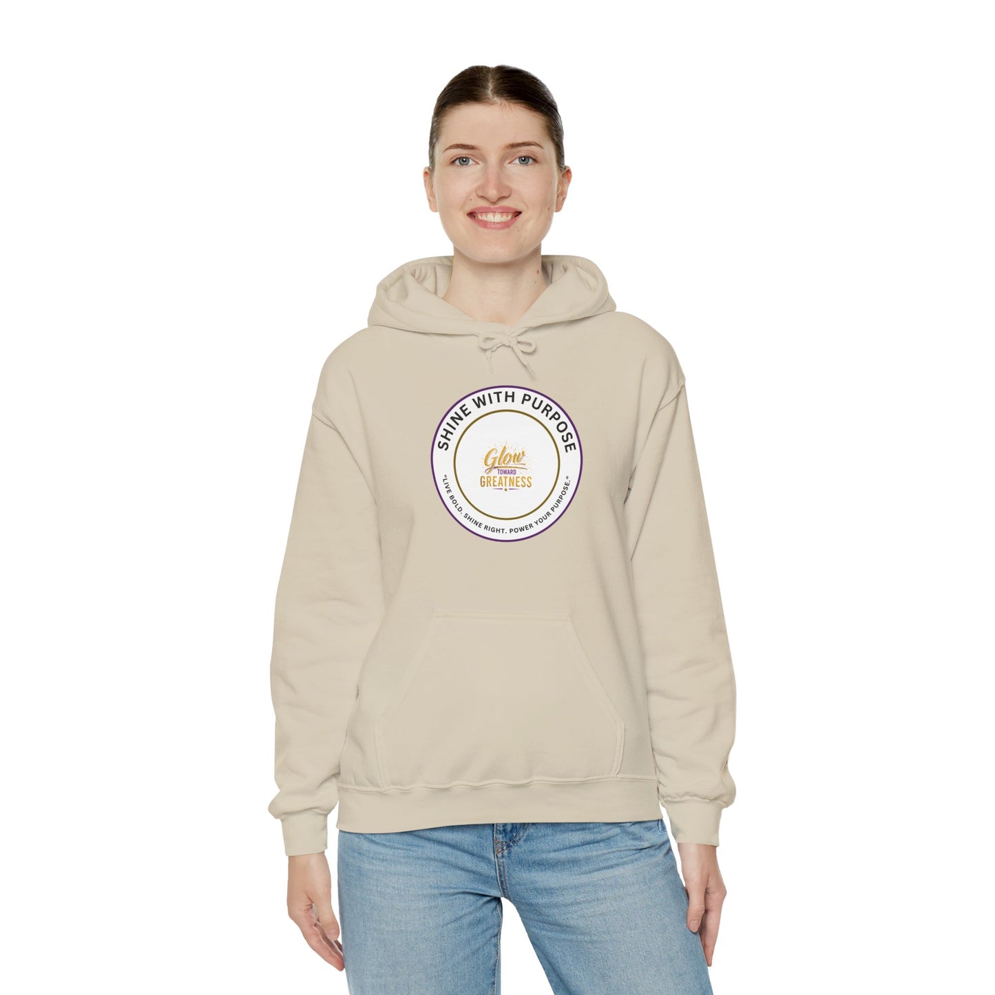 Shine With Purpose Hoodie – 'Shine Brightness' Inspirational Pullover