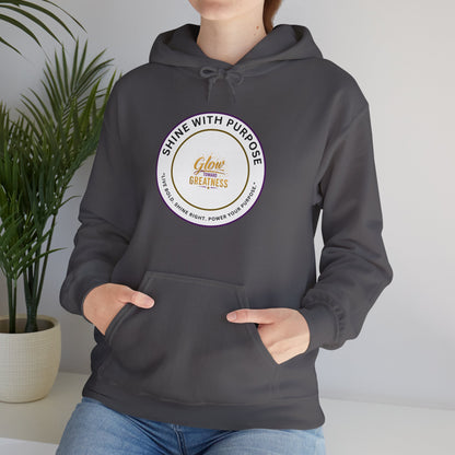 Shine With Purpose Hoodie – 'Shine Brightness' Inspirational Pullover