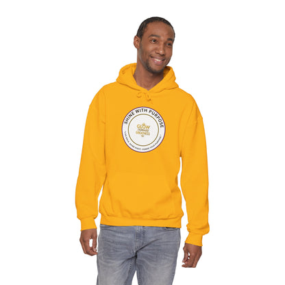 Shine With Purpose Hoodie – "Glow Towards Greatness" Inspirational Pullover