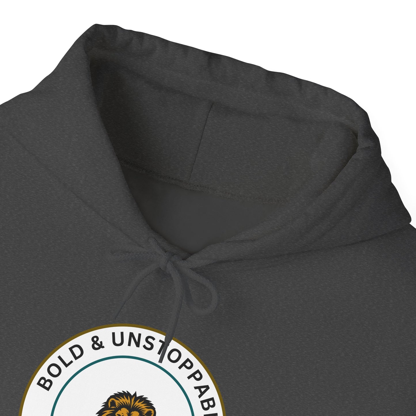 Bold & Unstoppable Lion Hoodie — Inspirational Graphic Pullover