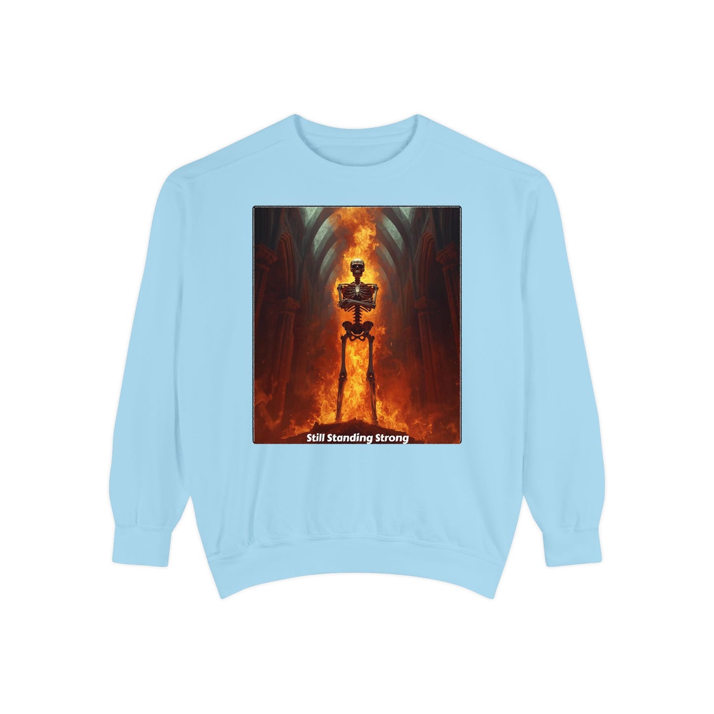 Flaming Sword Cathedral Sweatshirt — Still Standing Strong