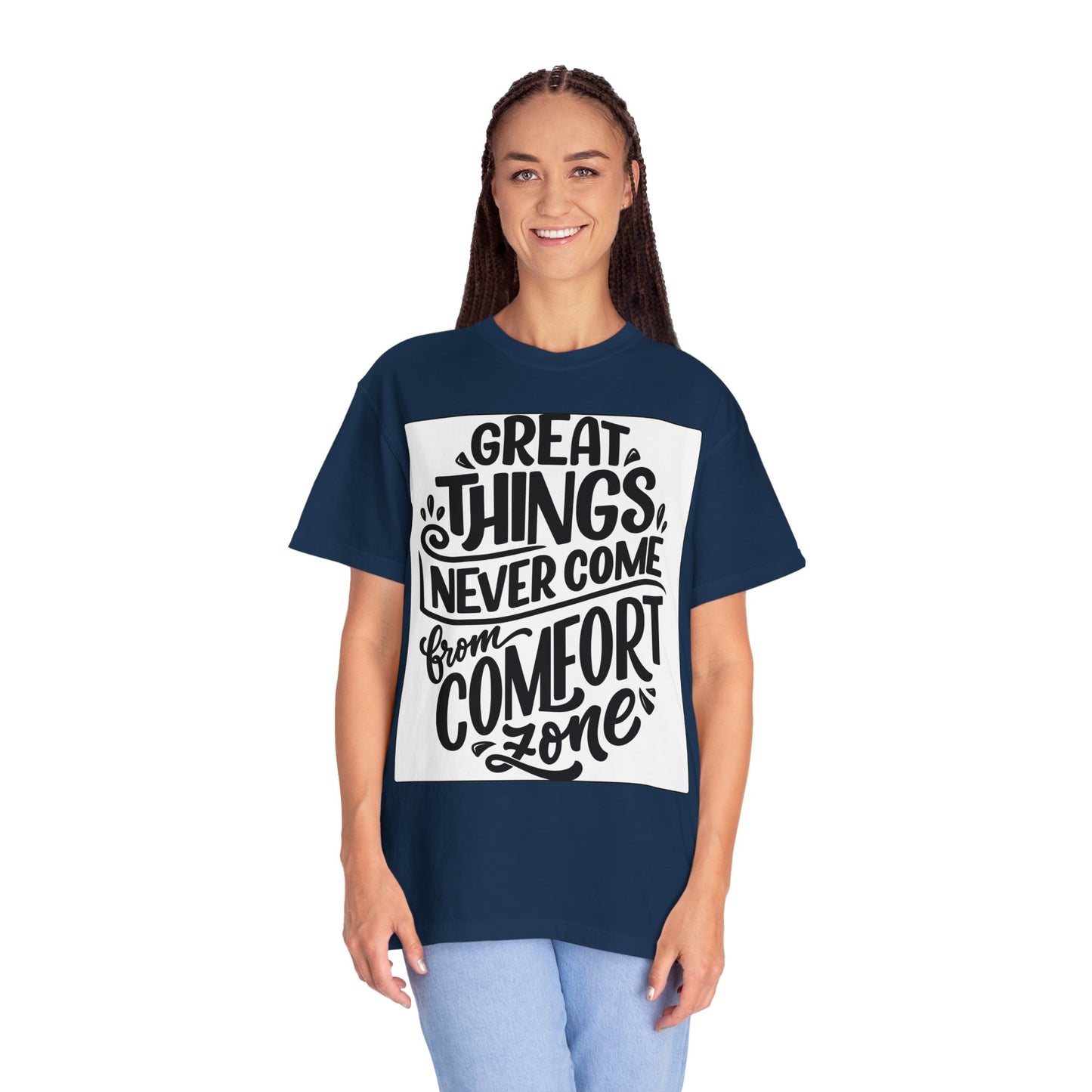 Motivational Tee - "Great Things Never Come From Comfort Zone" Graphic T-Shirt