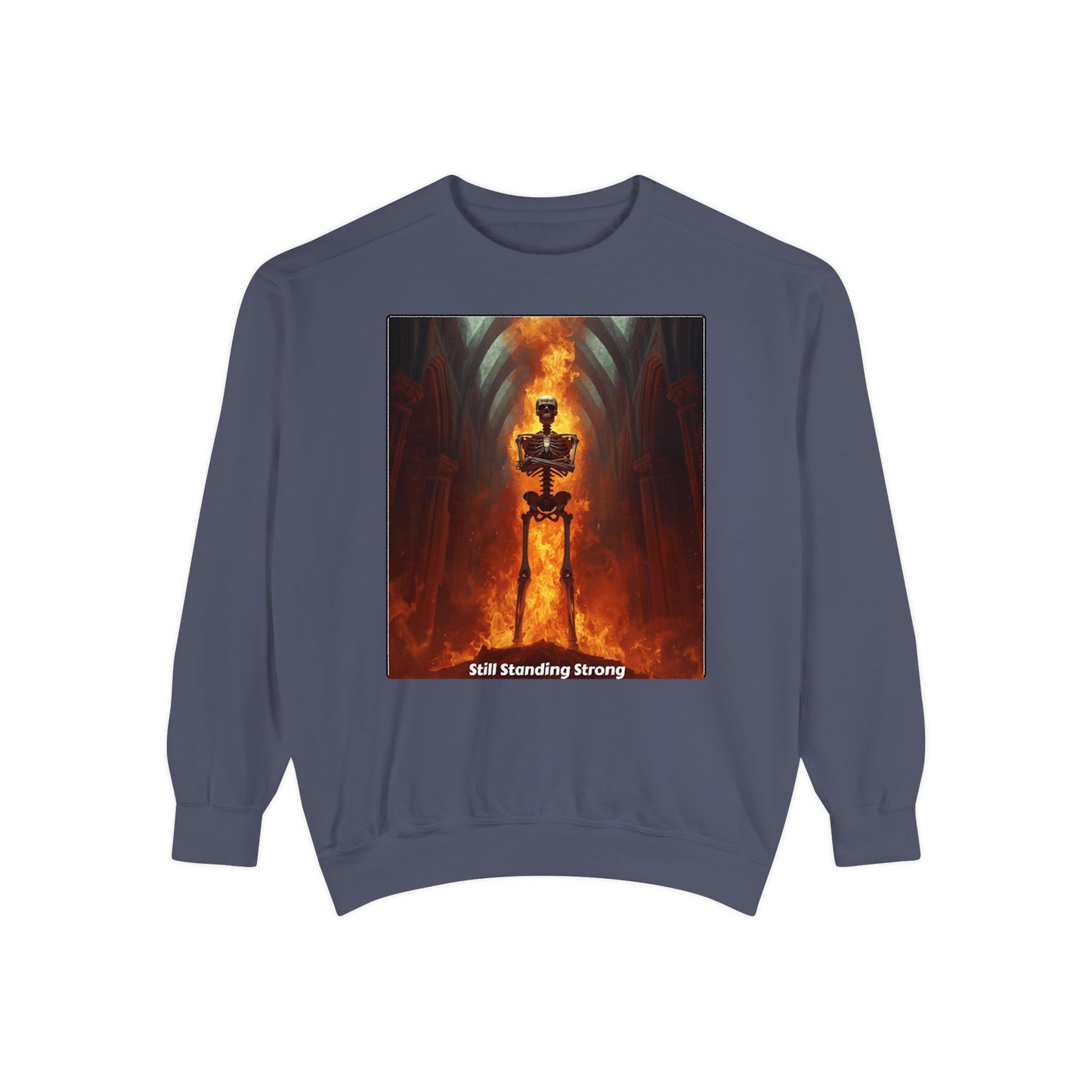 Flaming Sword Cathedral Sweatshirt — Still Standing Strong