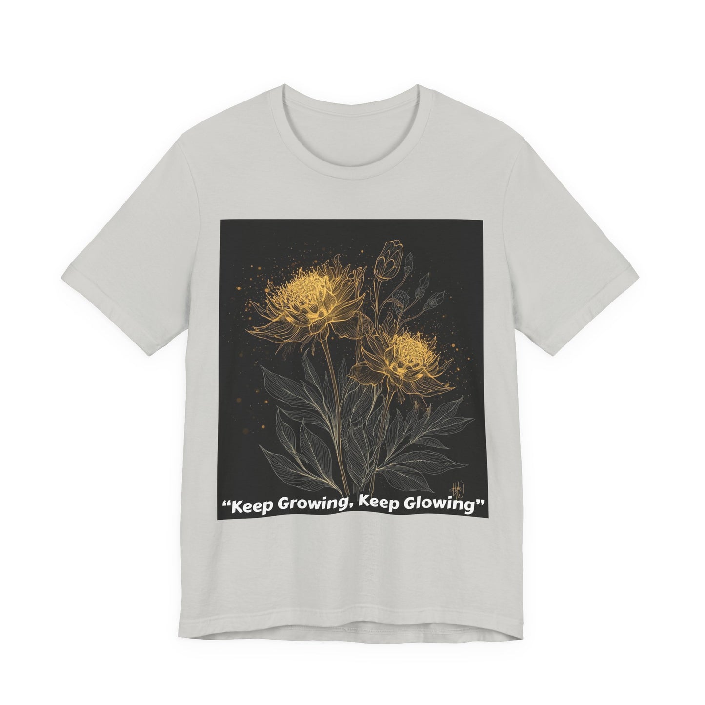 Keep Growing, Keep Glowing Floral Tee