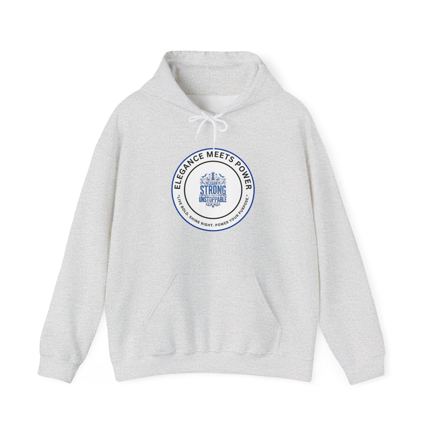 Hoodie — "Elegance Meets Power" Strong and Stylish Badge Pullover