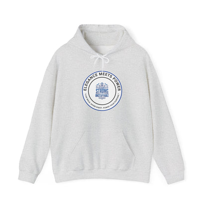 Hoodie — "Elegance Meets Power" Strong and Stylish Badge Pullover