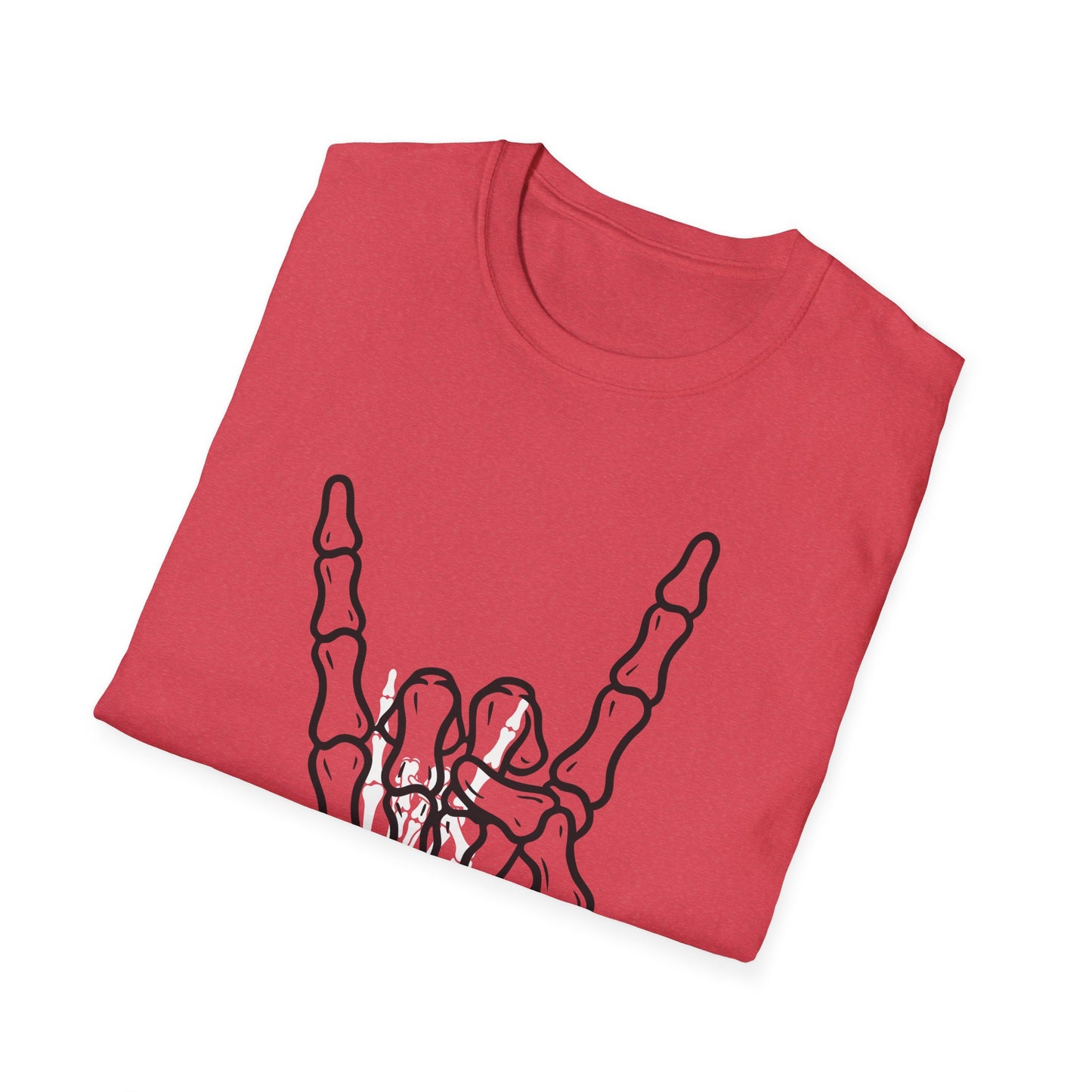 Skeleton Hand Rock Sign T-Shirt