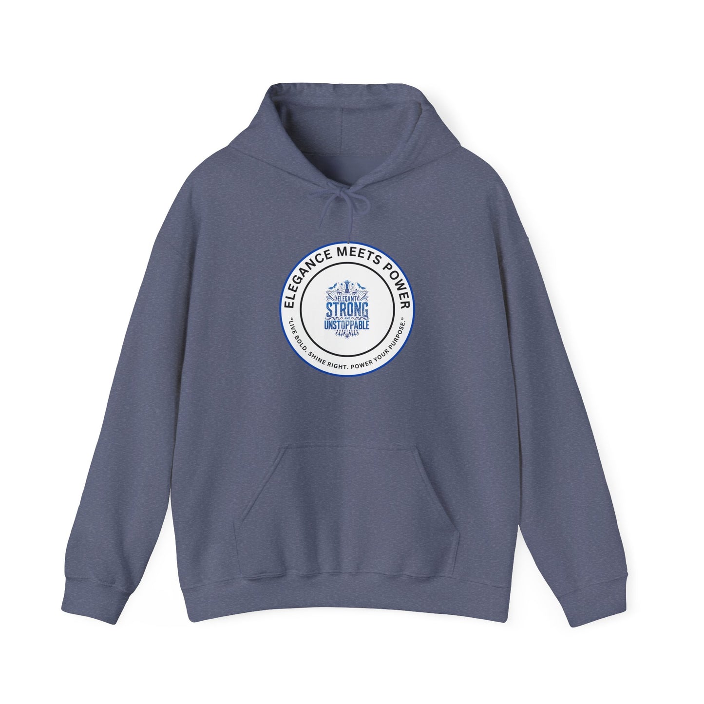 Hoodie — "Elegance Meets Power" Strong and Stylish Badge Pullover