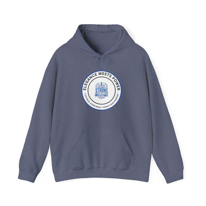 Hoodie — "Elegance Meets Power" Strong and Stylish Badge Pullover