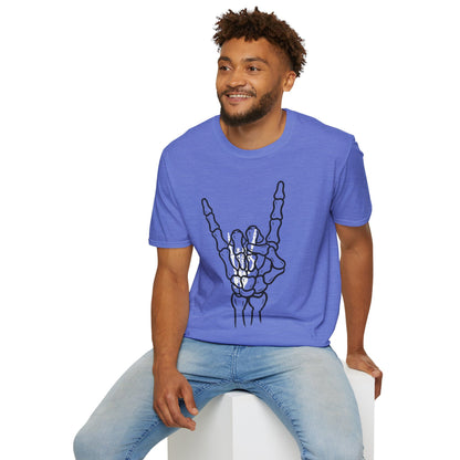 Skeleton Hand Rock Sign T-Shirt