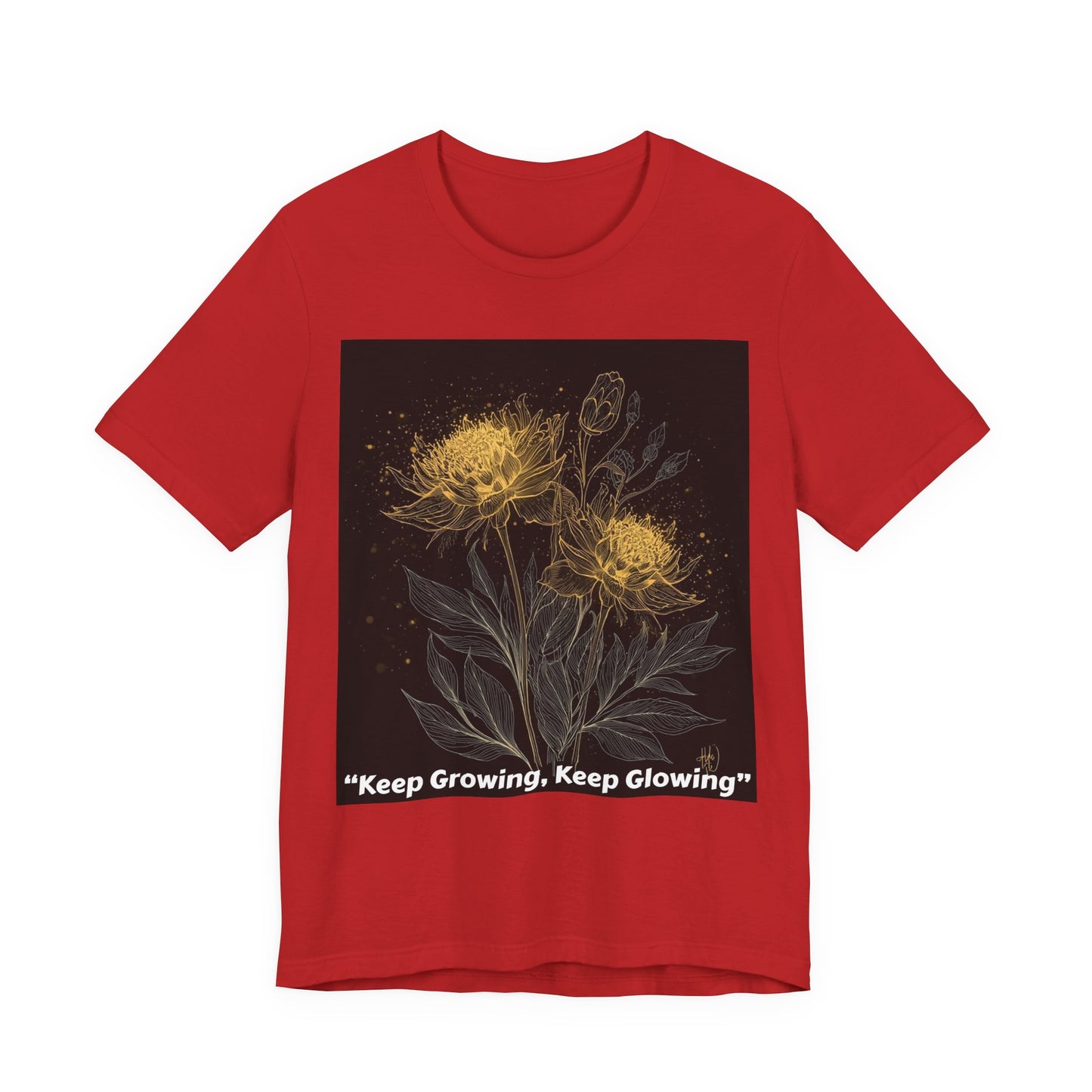 Keep Growing, Keep Glowing Floral Tee