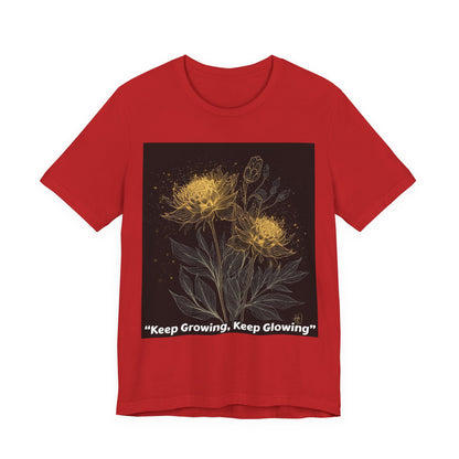 Keep Growing, Keep Glowing Floral Tee