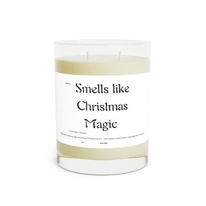 Smells Like Christmas Magic Scented Candle — 11oz Holiday Glass Candle