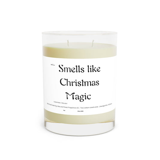 Smells Like Christmas Magic Scented Candle — 11oz Holiday Glass Candle