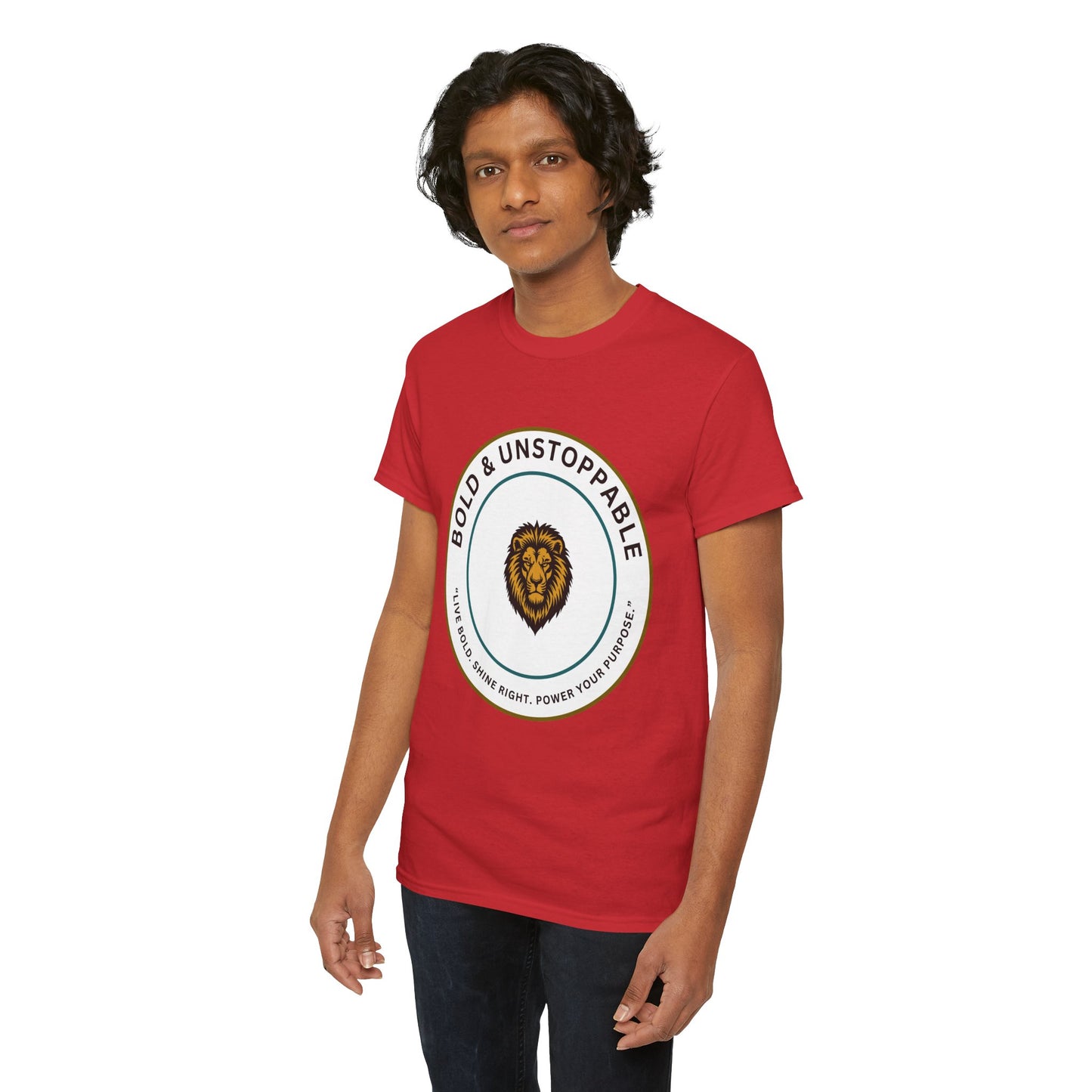 Bold & Unstoppable Lion T-Shirt — Inspirational Motivational Tee