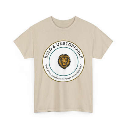 Bold & Unstoppable Lion T-Shirt — Inspirational Motivational Tee